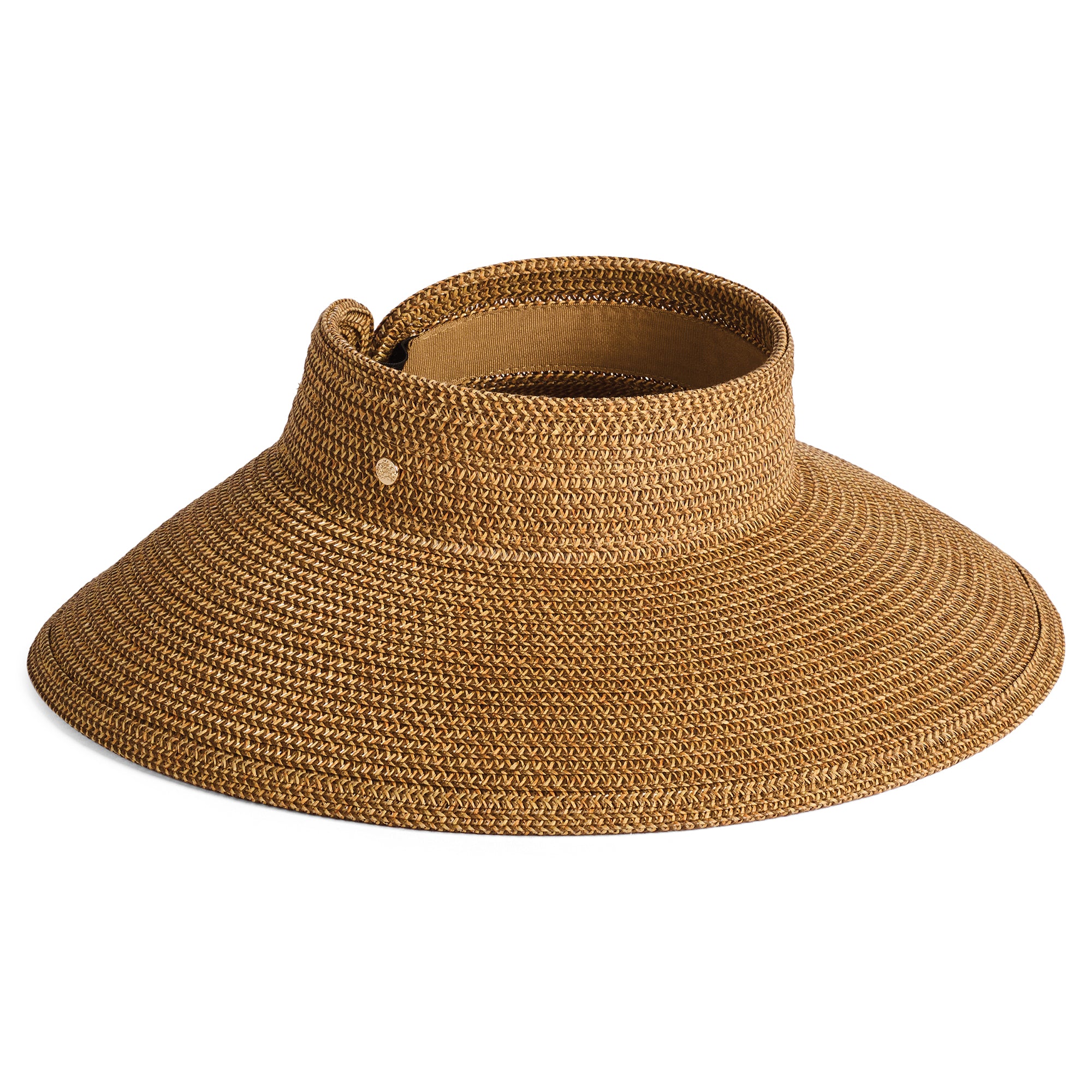 Visière Paille Grand Bord Femme San Diego Hat Co. UPF 50+ Beige/marron - NEUVE Avec étiquettes