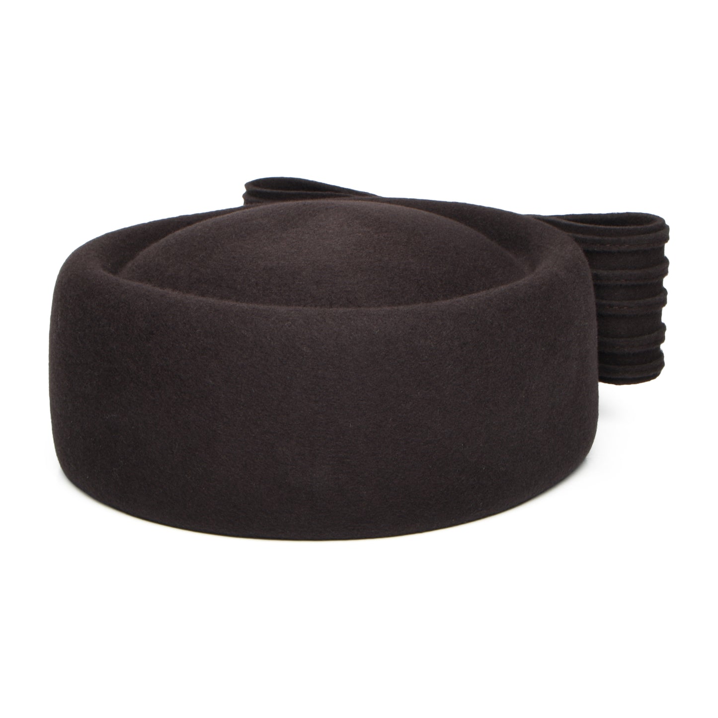 Chapeau Calot en Laine Jackie O Loop Bow chocolat WHITELEY