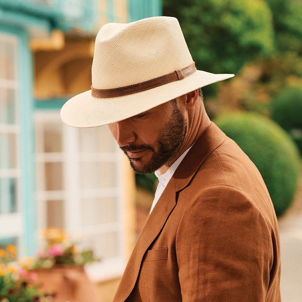 Chapeau Panama Fedora Safari naturel FAILSWORTH