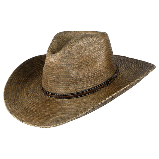 Chapeau de Cowboy Vieilli en Paille de Palme du Mexique naturel STETSON