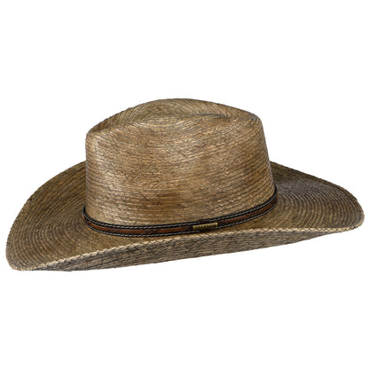 Chapeau de Cowboy Vieilli en Paille de Palme du Mexique naturel STETSON