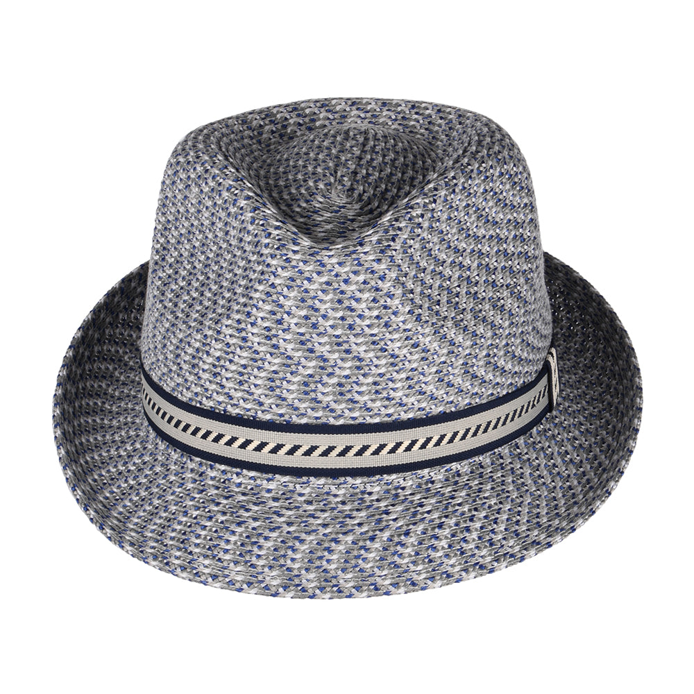 Chapeau Trilby Mannes bleu marine-crème BAILEY