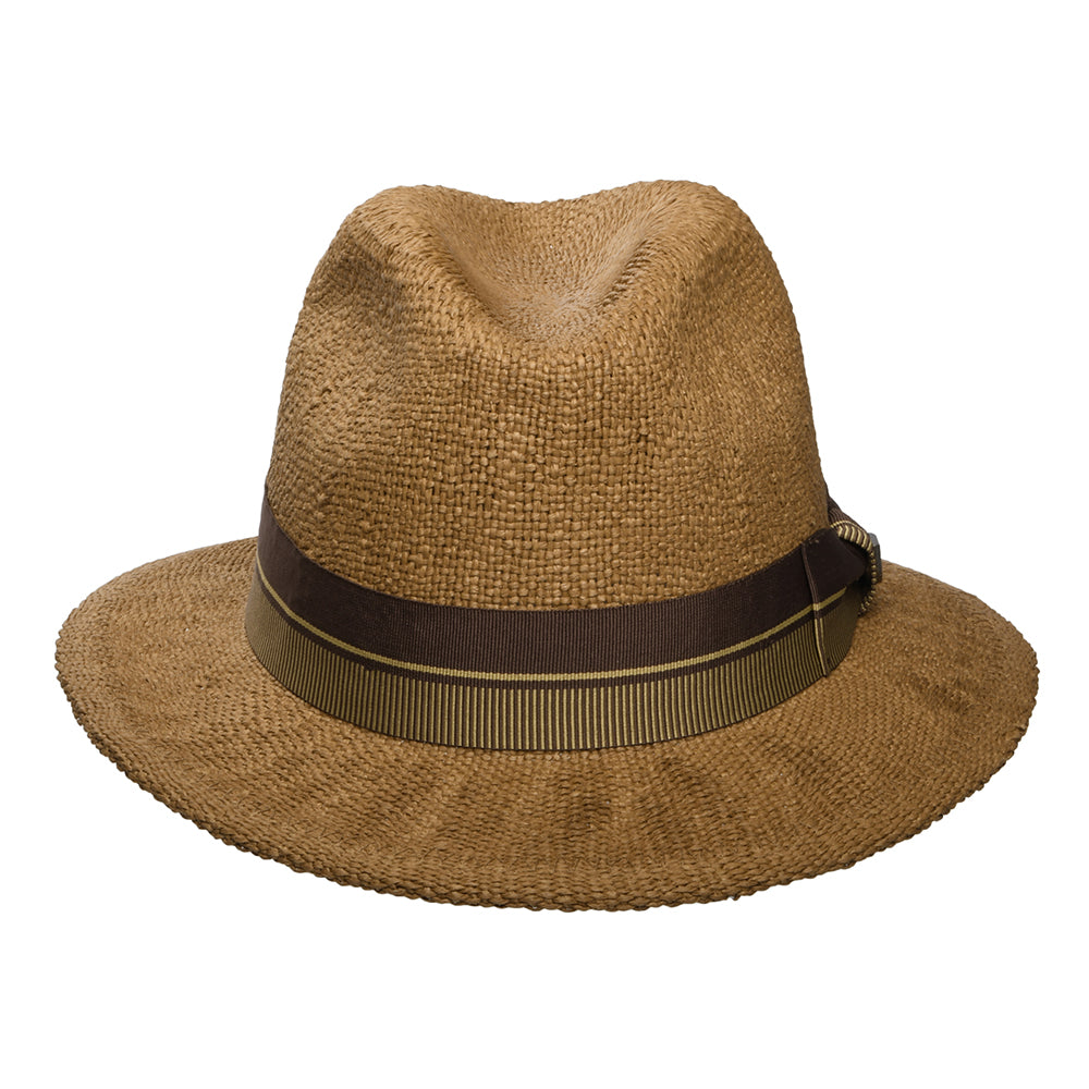 Chapeau Fedora en Paille Toyo Roma café BRIXTON