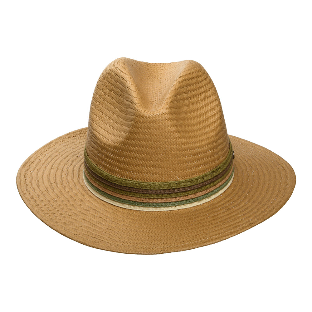 Chapeau Fedora en Paille Toyo Corsica tabac FAILSWORTH