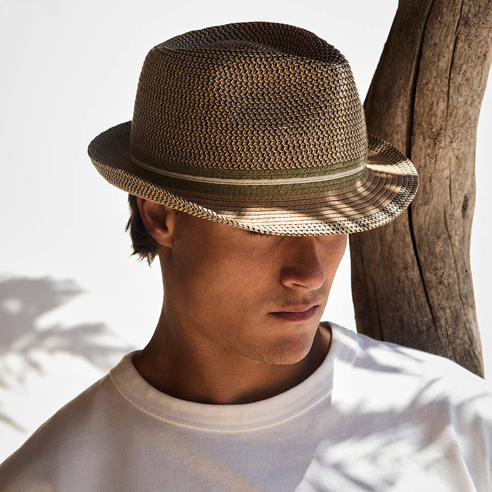 Chapeau Trilby Été Fluoriet marron clair BARTS