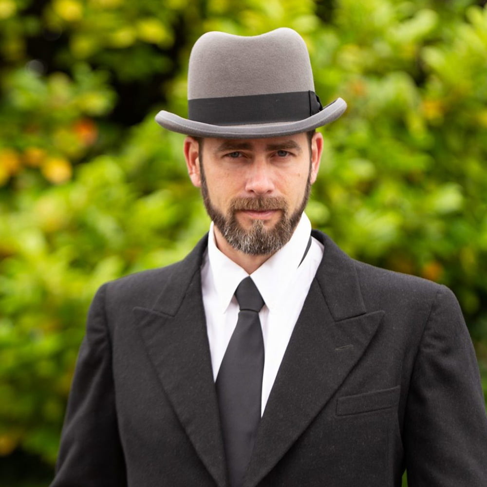 Chapeau Homburg Churchill gris DENTON