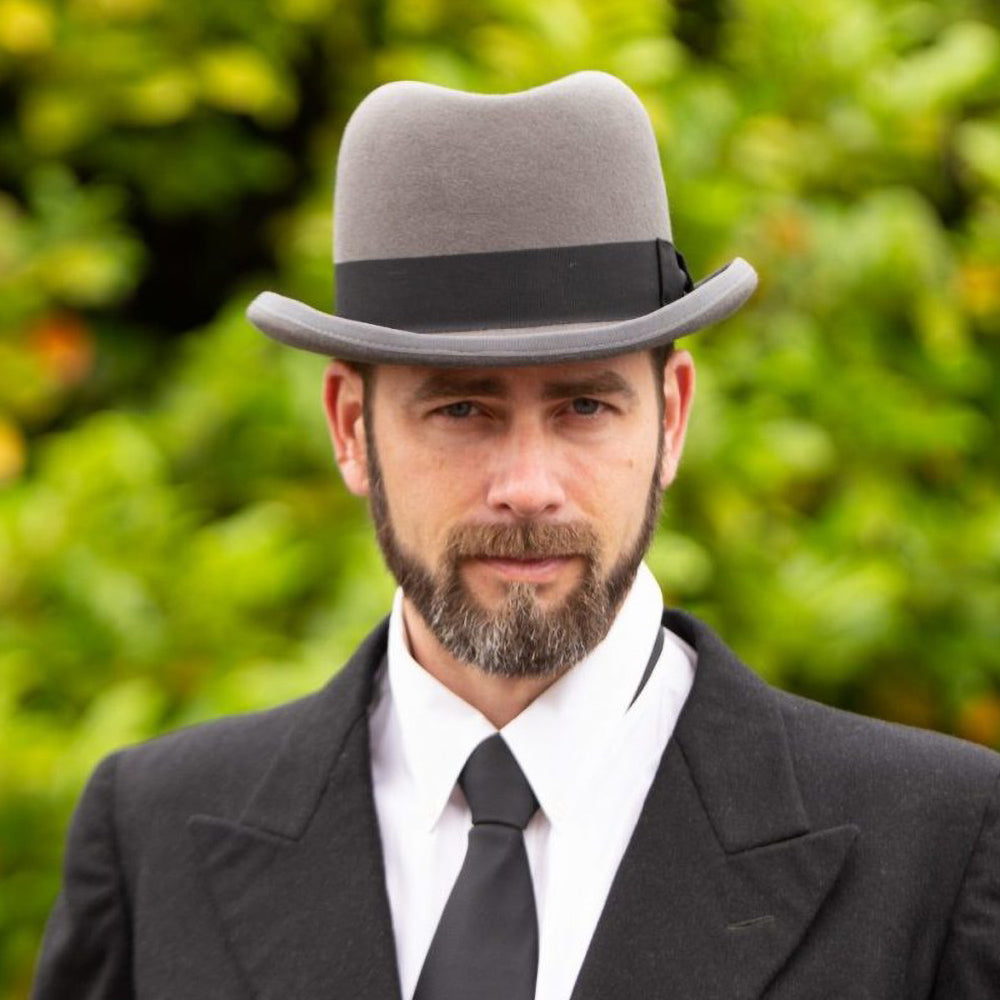 Chapeau Homburg Churchill gris DENTON