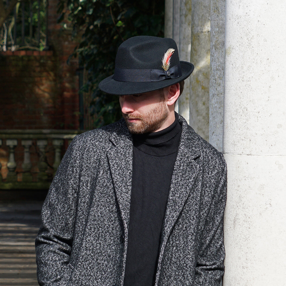 Chapeau Trilby Déformable Blues noir JAXON & JAMES