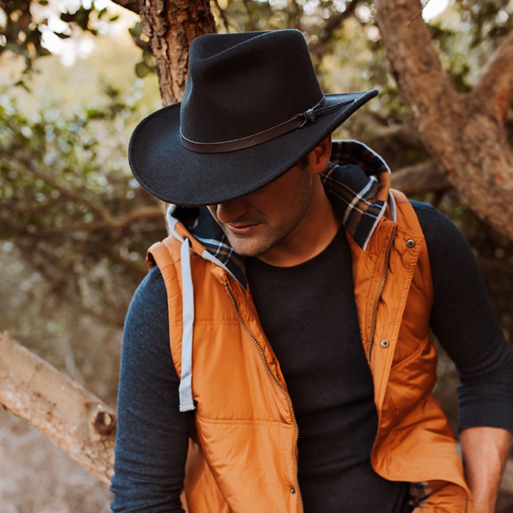 Chapeau Australien Déformable noir JAXON & JAMES