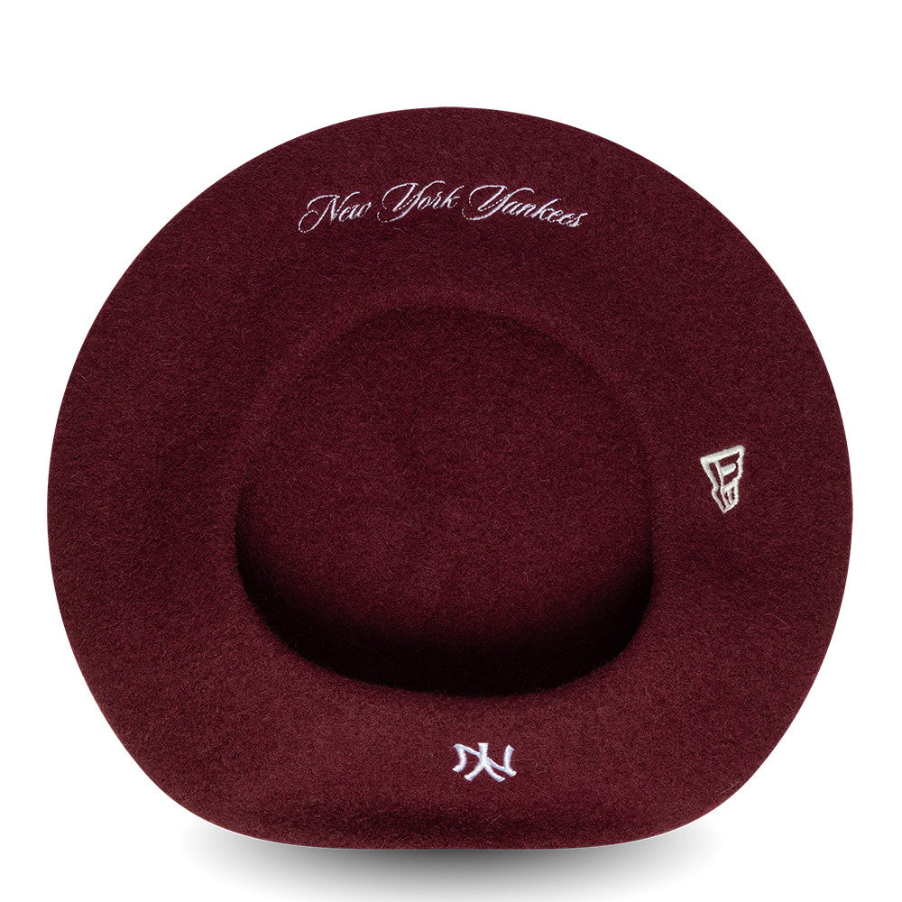 Béret Wool Script New York Yankees bordeaux-blanc NEW ERA