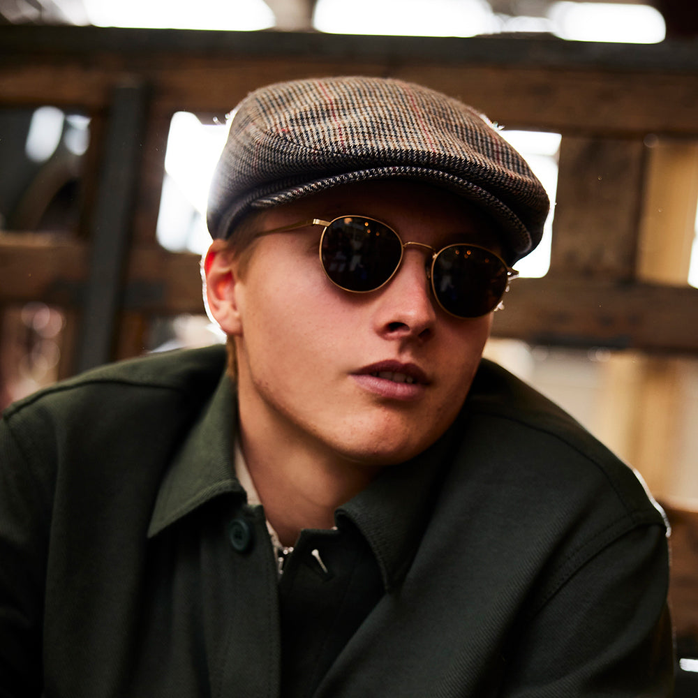 Casquette Plate à Carreaux Oslo bleu marine BARTS