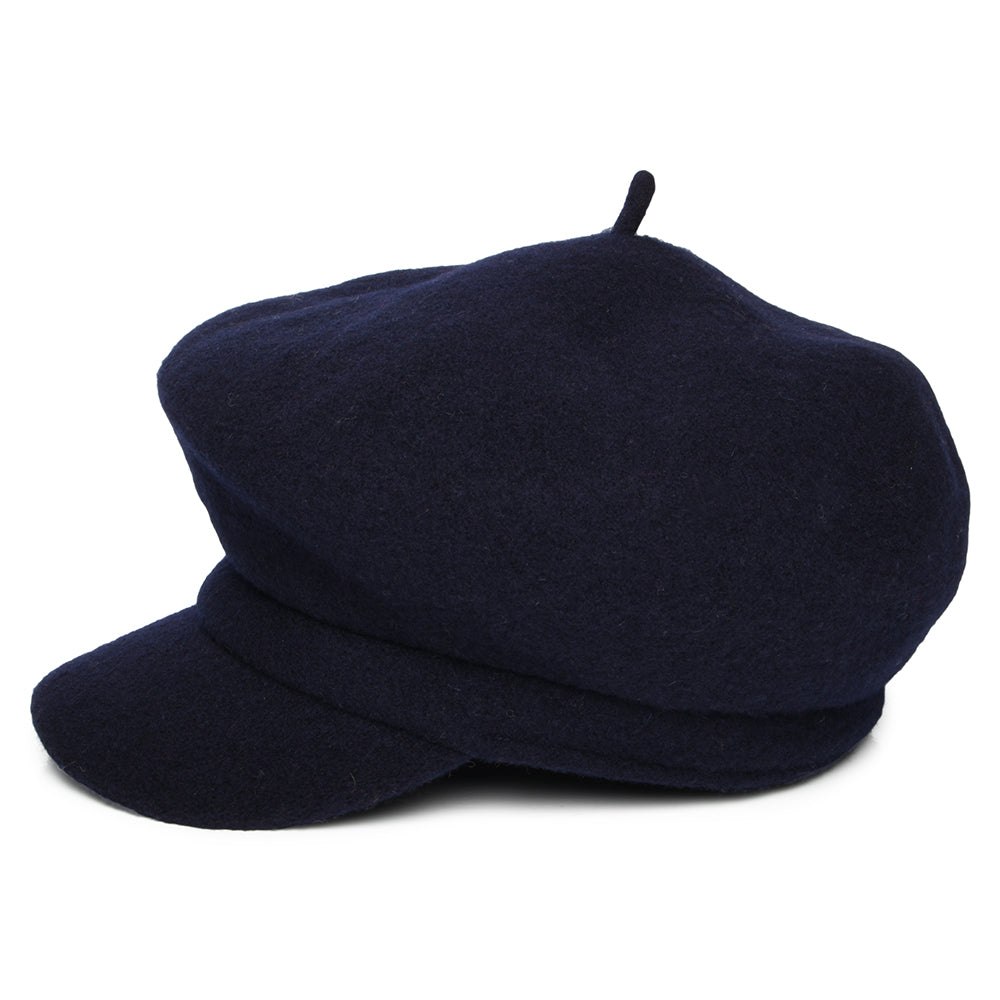 Casquette Gavroche en Laine Vanessa bleu marine WHITELEY