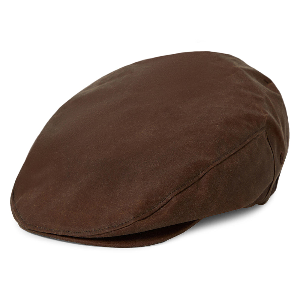 Walker & Hawkes Casquette Coton Ciré Unisexe - Visière Cuir Véritable