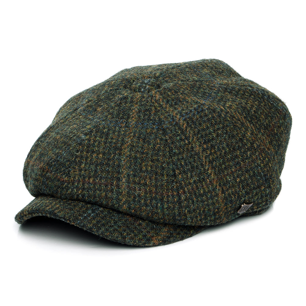 Casquette Plate Ascot En HARRIS TWEED Daily Mélange De Gris CRAMBES