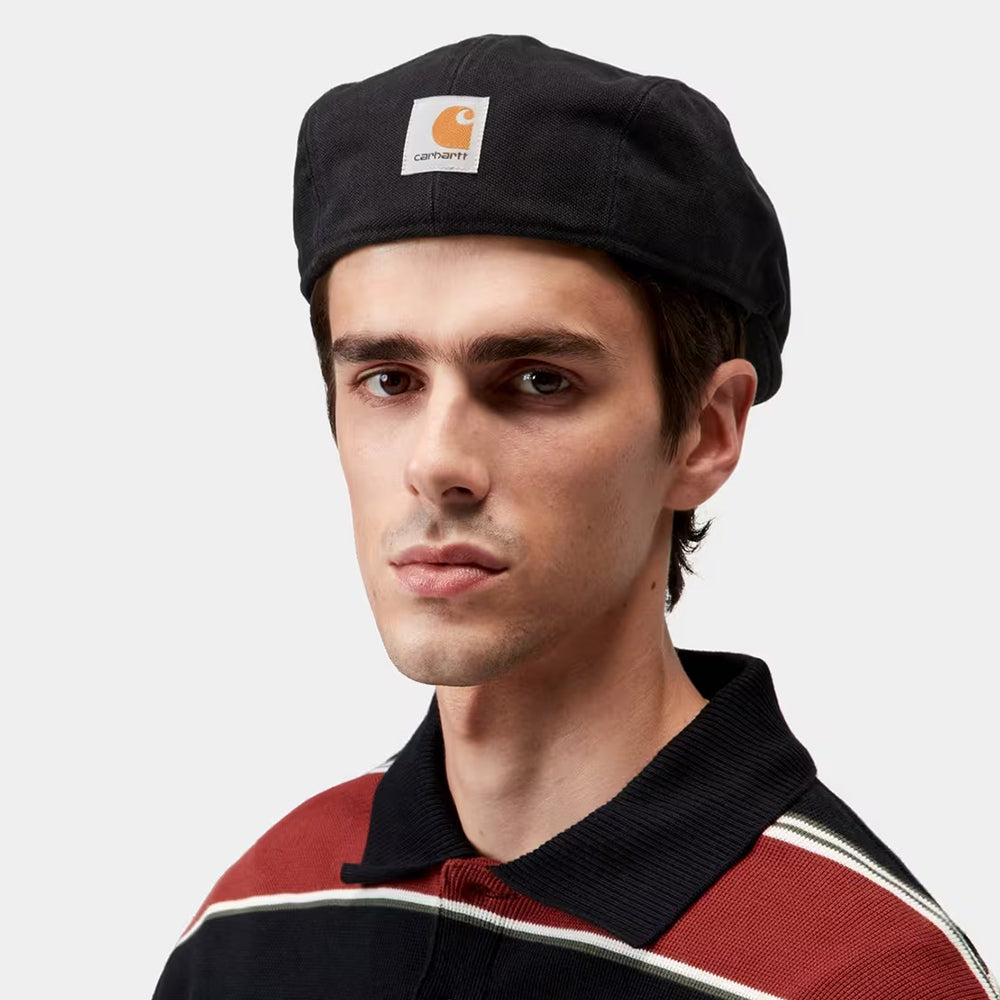 Casquette Plate Bec-de-Canard en Toile de Coton Webster noir CARHARTT WIP