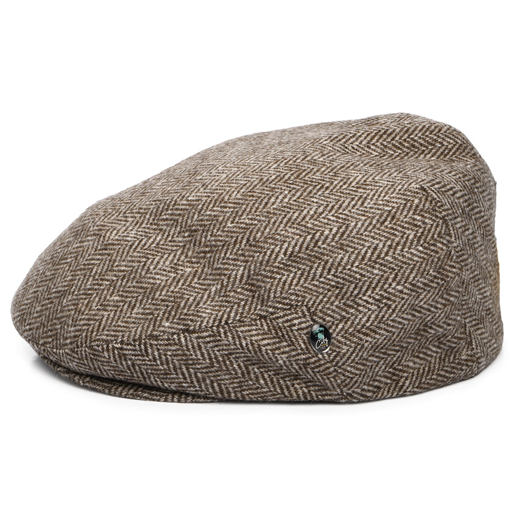 Casquette Plate en Laine Mérinos Bio Hydrofuge marron CITY SPORT