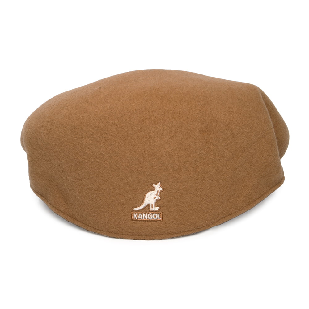 Casquette Plate 504 en Laine toffee KANGOL