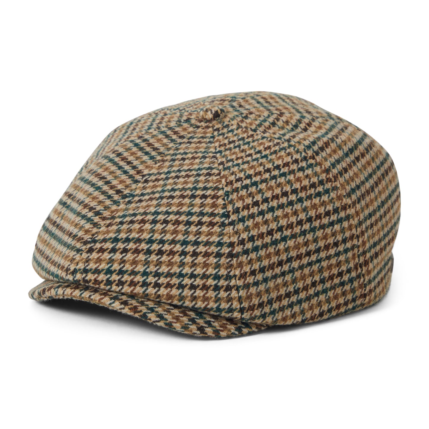 Casquette Gavroche Pied-de-Poule Brood khaki-ochre-vert BRIXTON