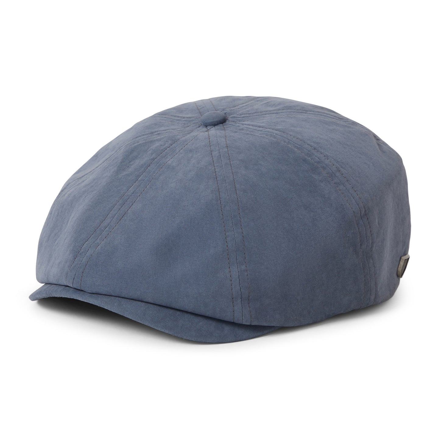 Casquette Gavroche en Satin Brossé Brood bleu ardoise BRIXTON
