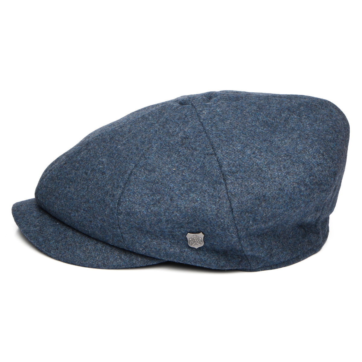 Casquette Gavroche en Melton Italien Gino bleu denim FAILSWORTH