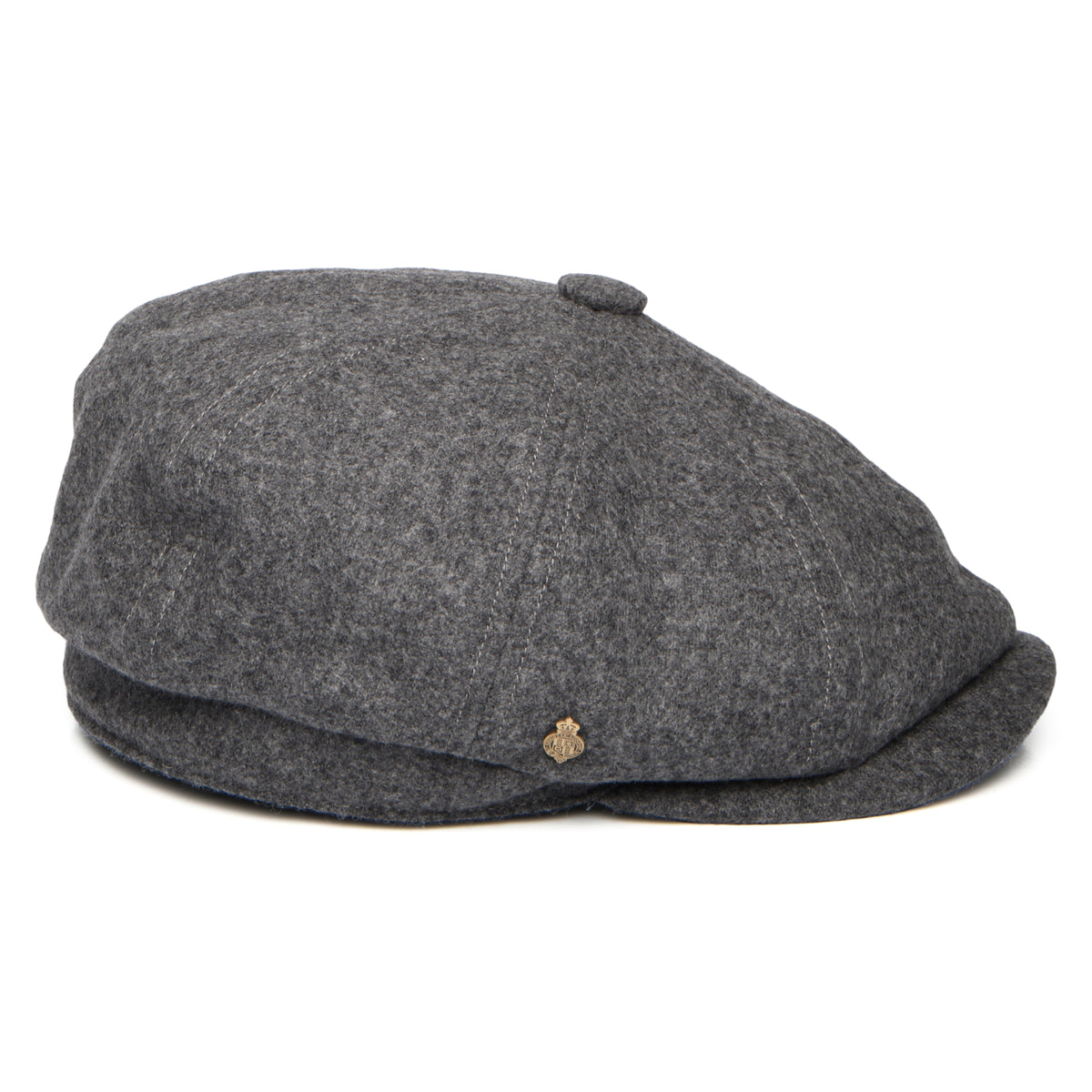 Casquette Gavroche en Laine Loden Brooklyn gris CHRISTYS