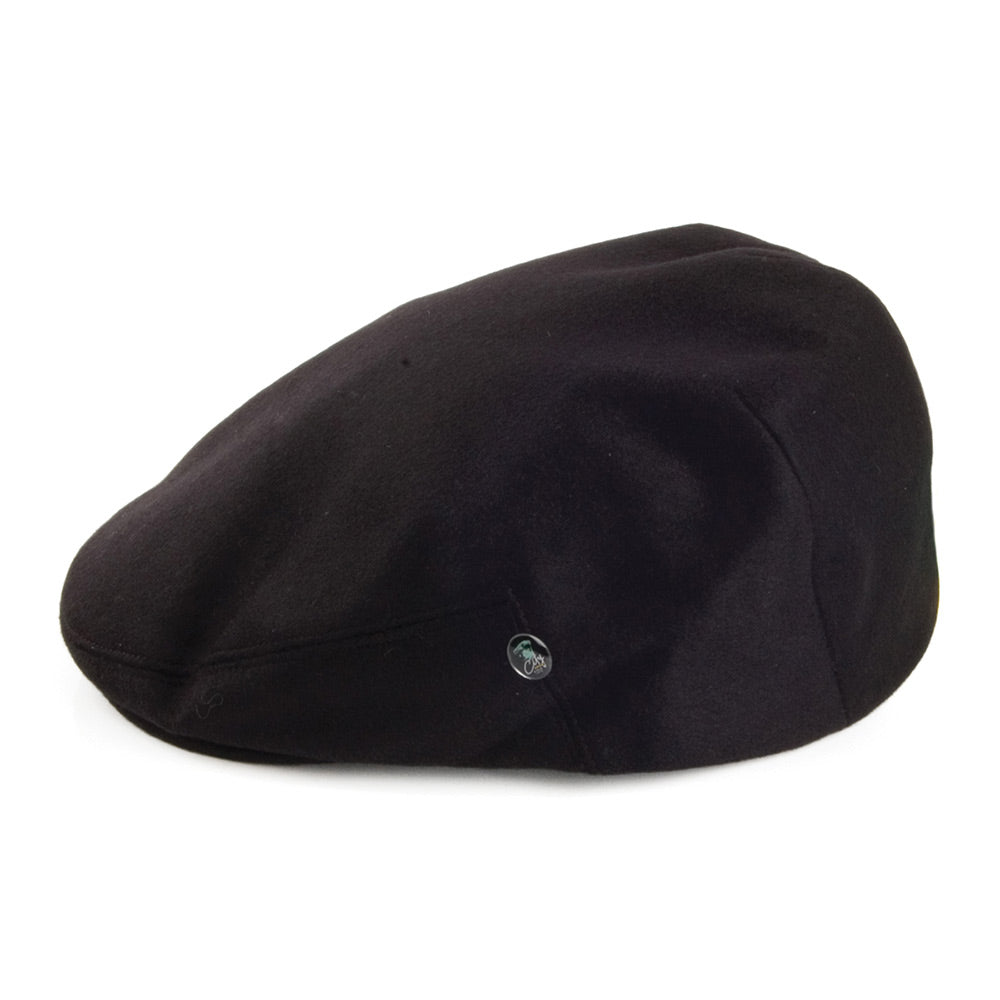Casquette Plate en Laine Loden noir CITY SPORT