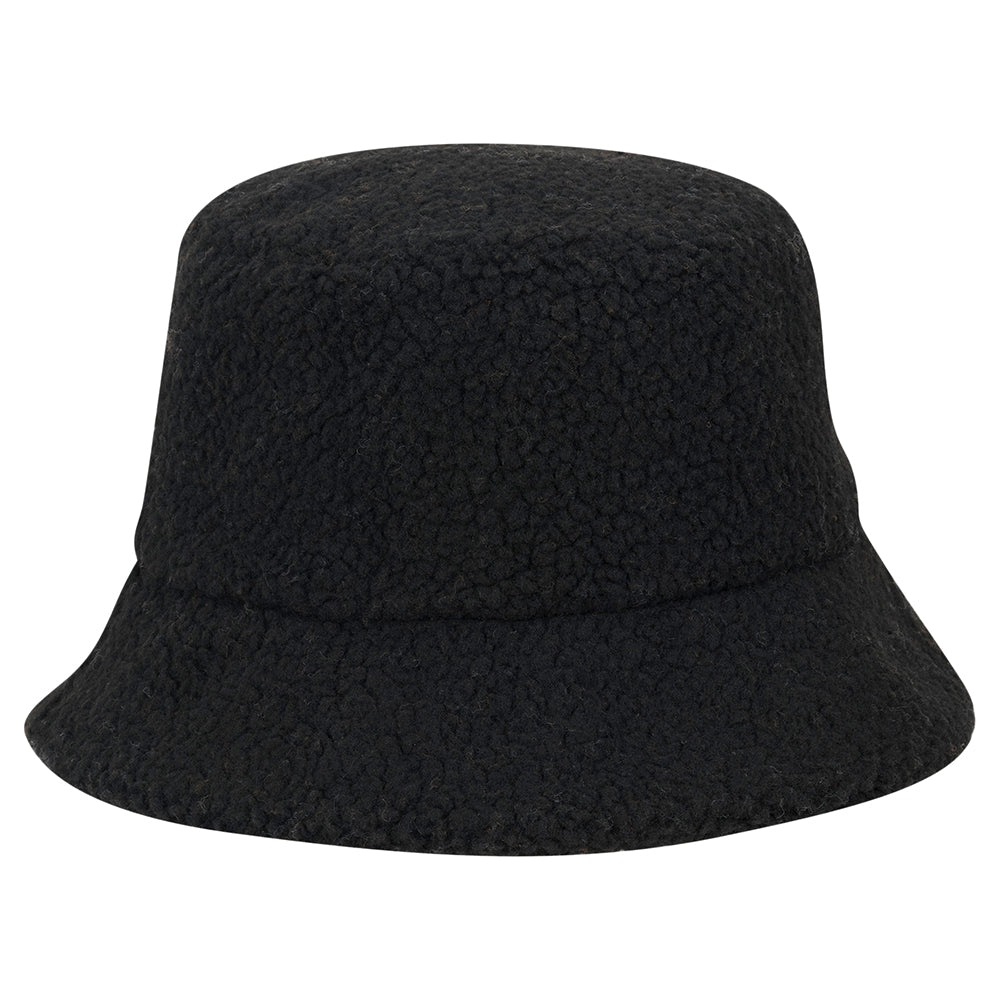 Chapeau Bob en Fausse Fourrure Sherpa Kirsten noir SCALA
