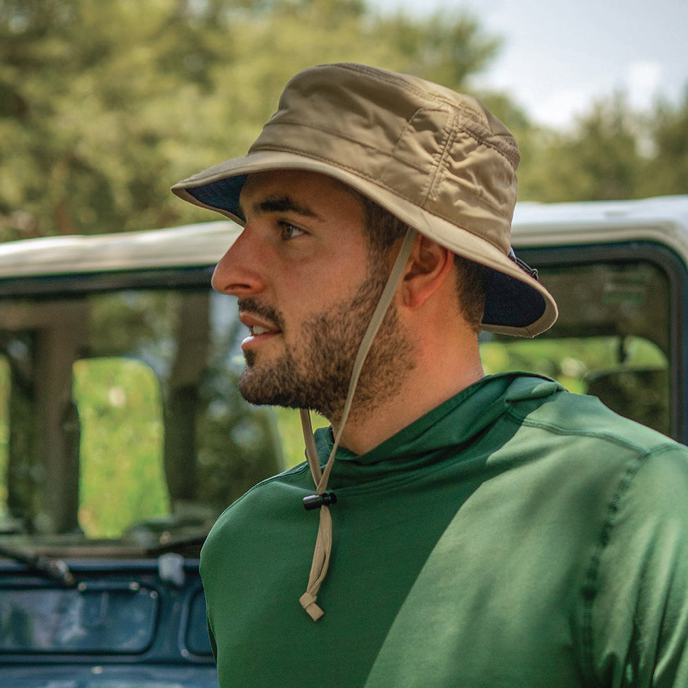 Chapeau Bob Boonie Rafraîchissant Hemisfear khaki DORFMAN PACIFIC