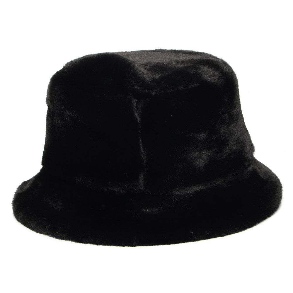 Chapeau Bob Réversible en Fausse Fourrure noir WHITELEY