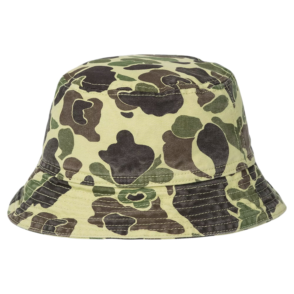 Chapeau Bob Duck Délavé en Coton Bio camouflage CARHARTT WIP