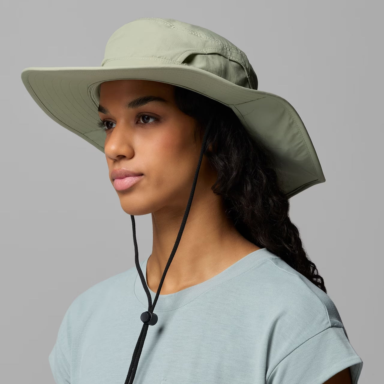 Chapeau Bob Boonie avec Rabat Coolhead Zero IV olive clair COLUMBIA