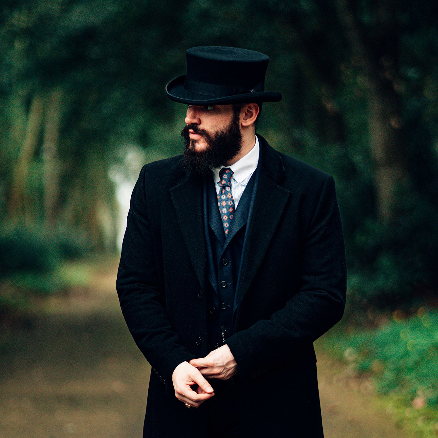 Chapeau Haut de Forme Deadman noir JAXON & JAMES