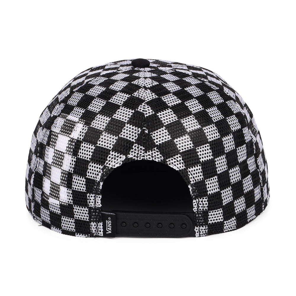 Casquette Trucker en Maille à Carreaux Full Patch noir-blanc VANS