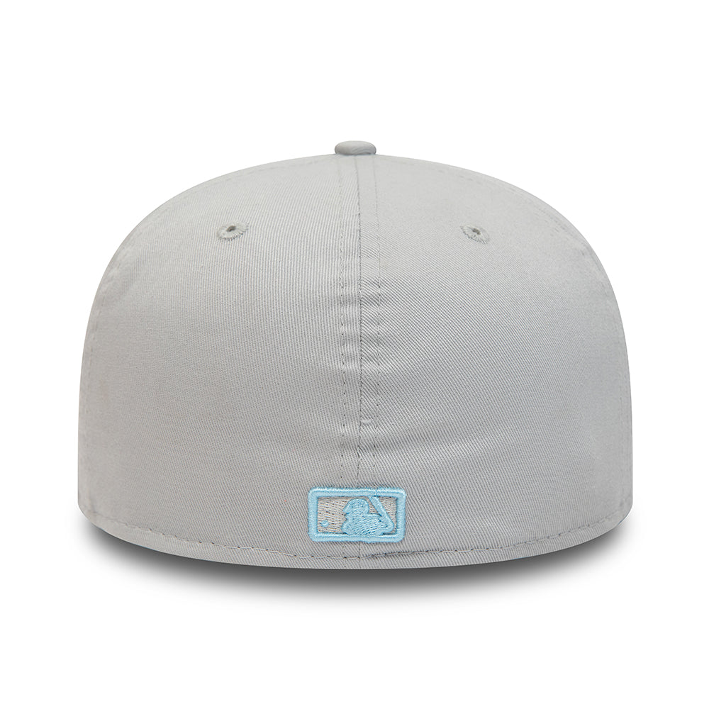 Casquette 59FIFTY MLB League Essential New York Yankees gris clair-bleu clair NEW ERA