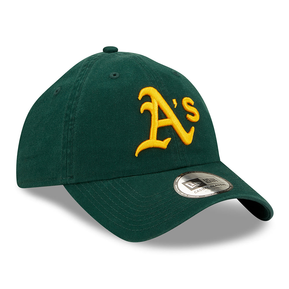Casquette 9TWENTY Oakland Athletics MLB League Essential vert foncé-jaune NEW ERA