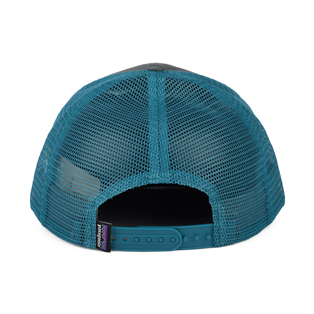 Casquette Trucker en Coton Bio P-6 Logo forêt clair-bleu sarcelle PATAGONIA