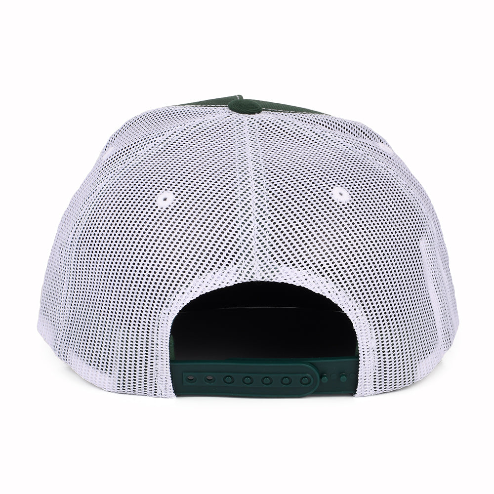 Casquette Trucker Palmer Proper MP vert-noir délavé-blanc BRIXTON