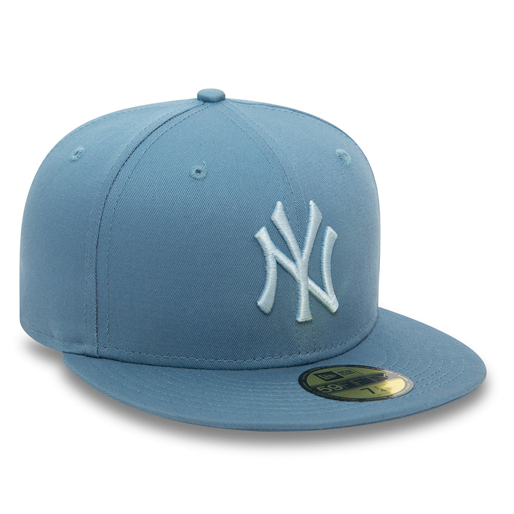 Casquette 59FIFTY MLB League Essential New York Yankees bleu clair-bleu glacé NEW ERA