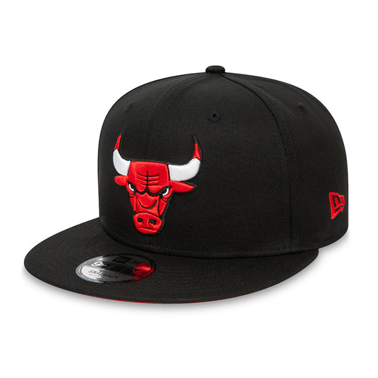 Casquette Snapback 9FIFTY NBA Rear Logo Chicago Bulls noir NEW ERA