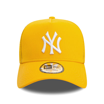 Casquette Trucker A-Frame MLB League Essential New York Yankees jaune-blanc NEW ERA