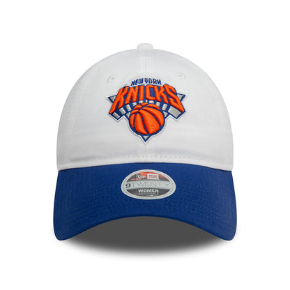 Casquette Femme 9TWENTY NBA White Crown New York Knicks blanc-bleu roi NEW ERA