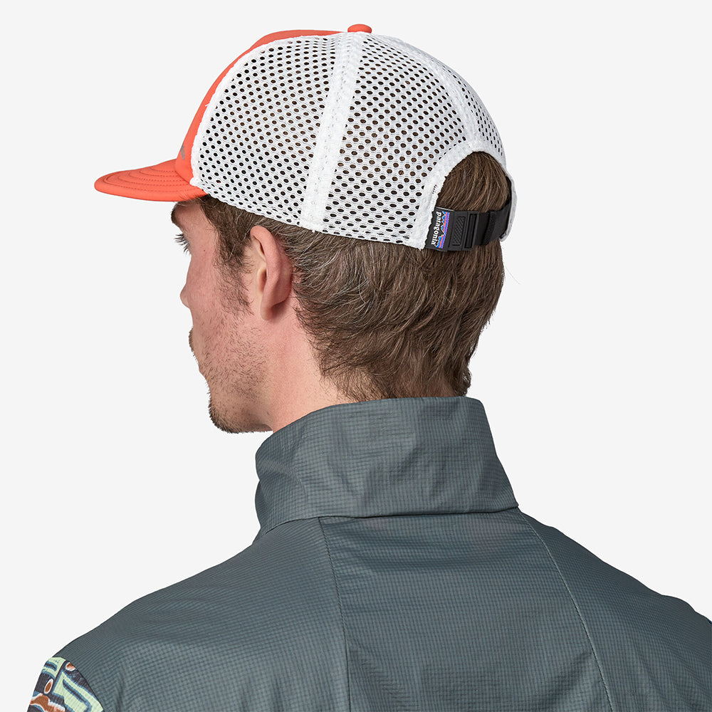 Casquette Trucker Recyclée Duckbill Shorty rouge piment-blanc PATAGONIA
