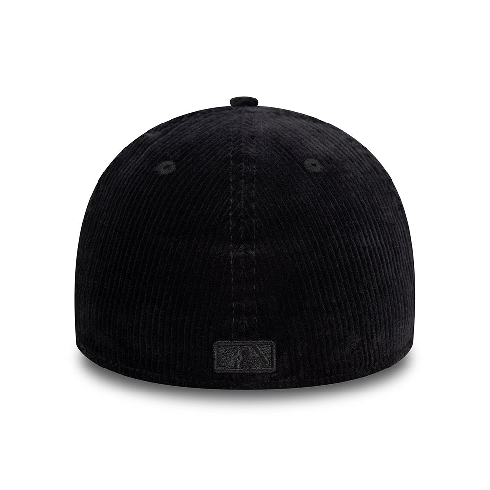 Casquette 39THIRTY MLB Cord New York Yankees noir sur noir NEW ERA