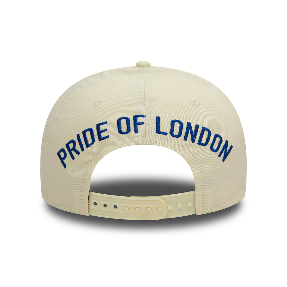 Casquette Snapback 9FIFTY Lion Crest Low Profile Chelsea FC blanc cassé-bleu NEW ERA