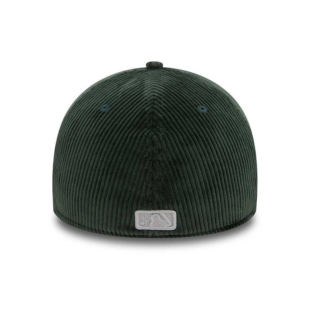 Casquette 39THIRTY MLB Cord New York Yankees vert foncé-blanc NEW ERA