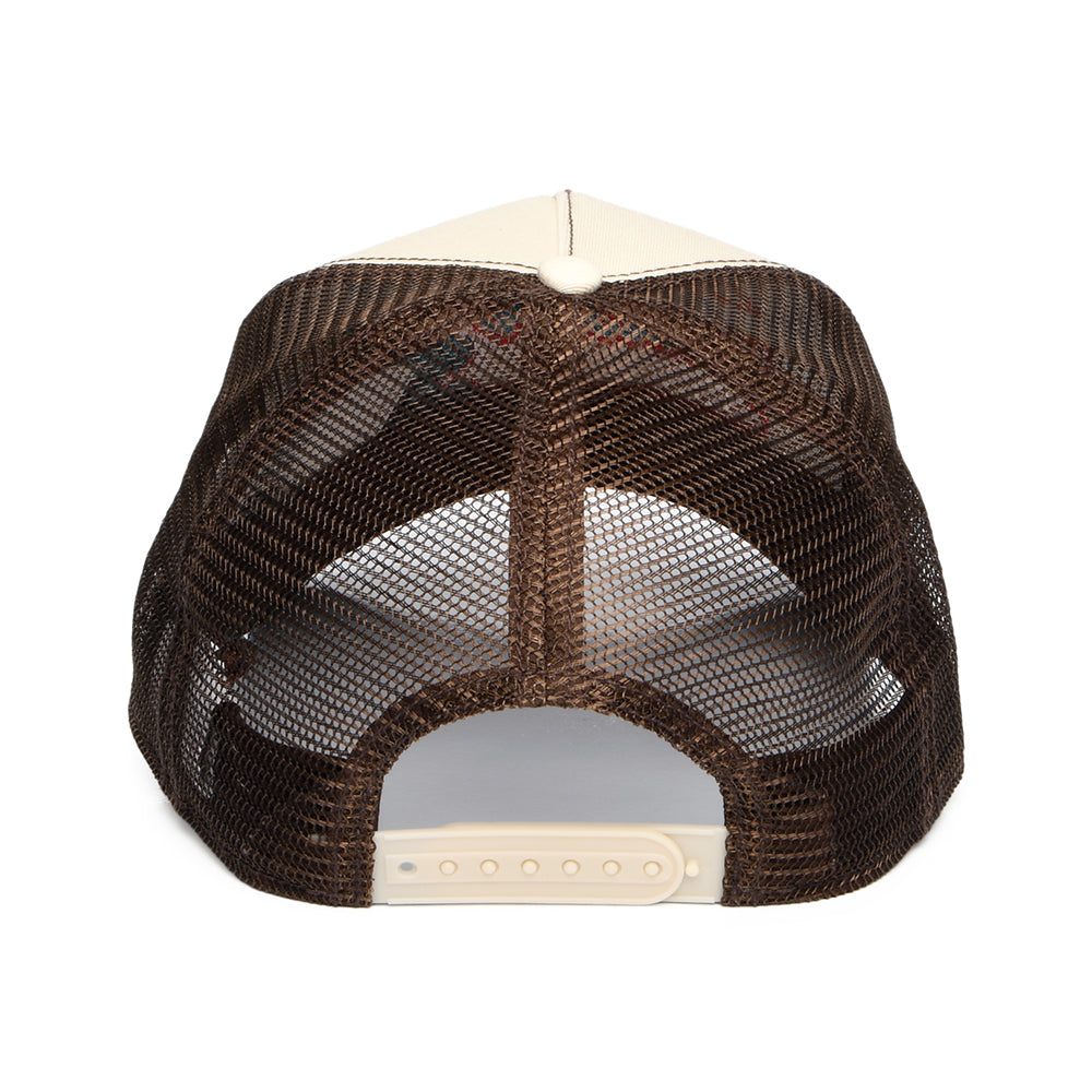 Casquette Trucker Tiki Lounge crème-bleu sarcelle-marron STETSON