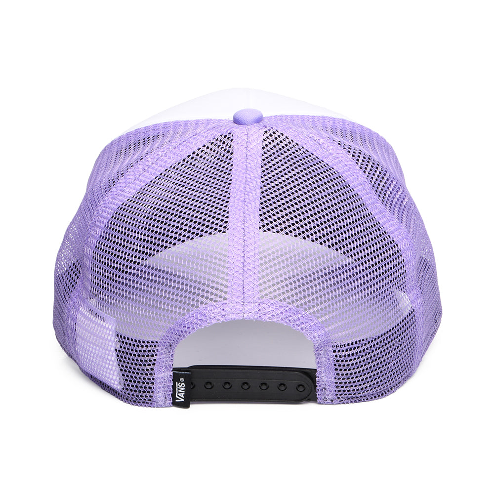 Casquette Trucker à Visière Incurvée Classic Patch blanc-lilas VANS