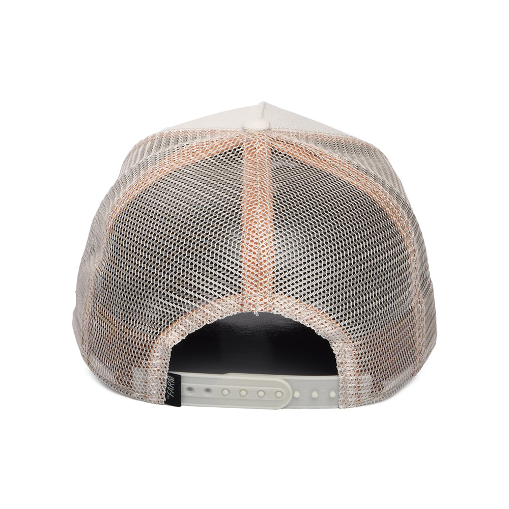 Casquette Trucker Warrior Cheetah crème GOORIN