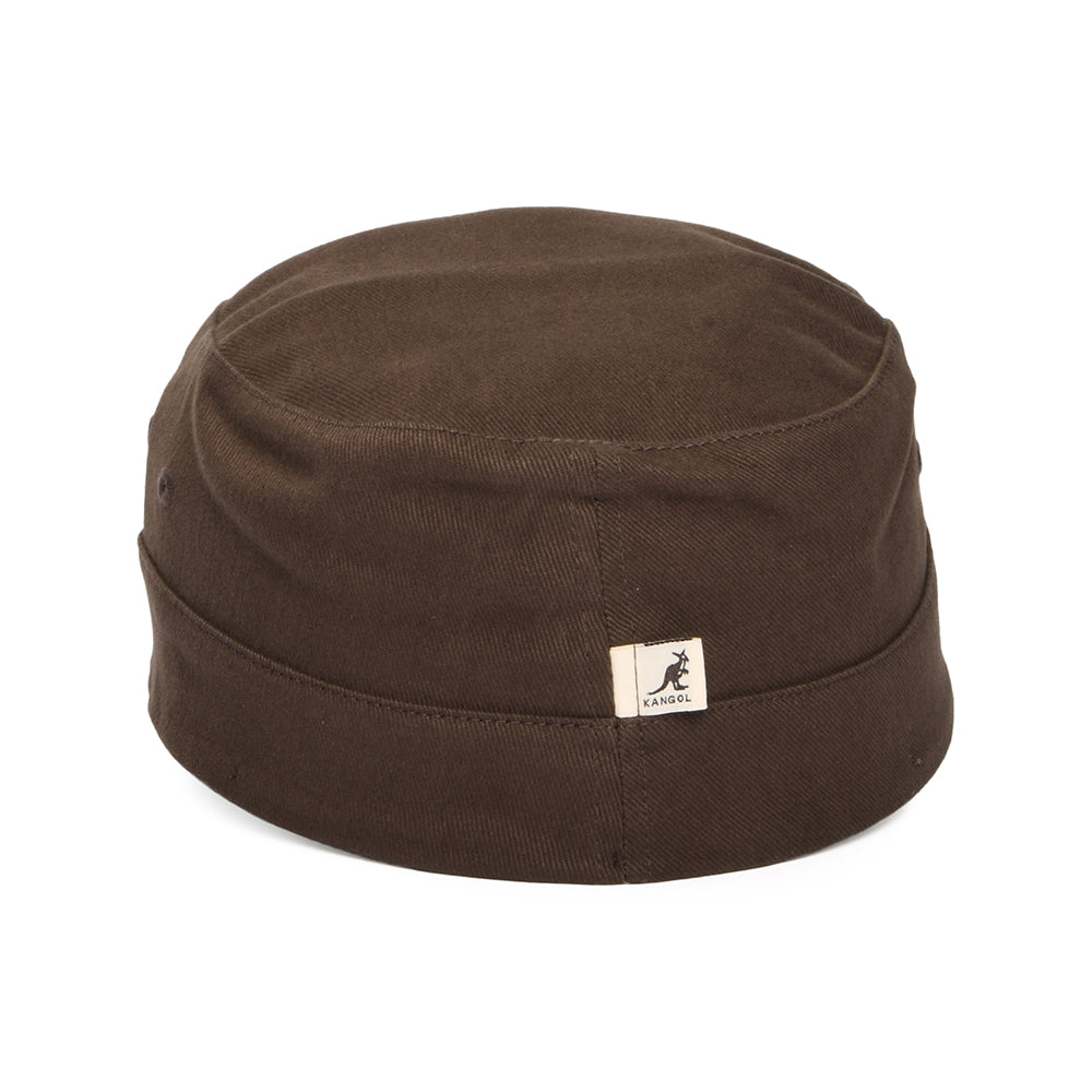 Casquette Militaire en Coton Sergé marron KANGOL