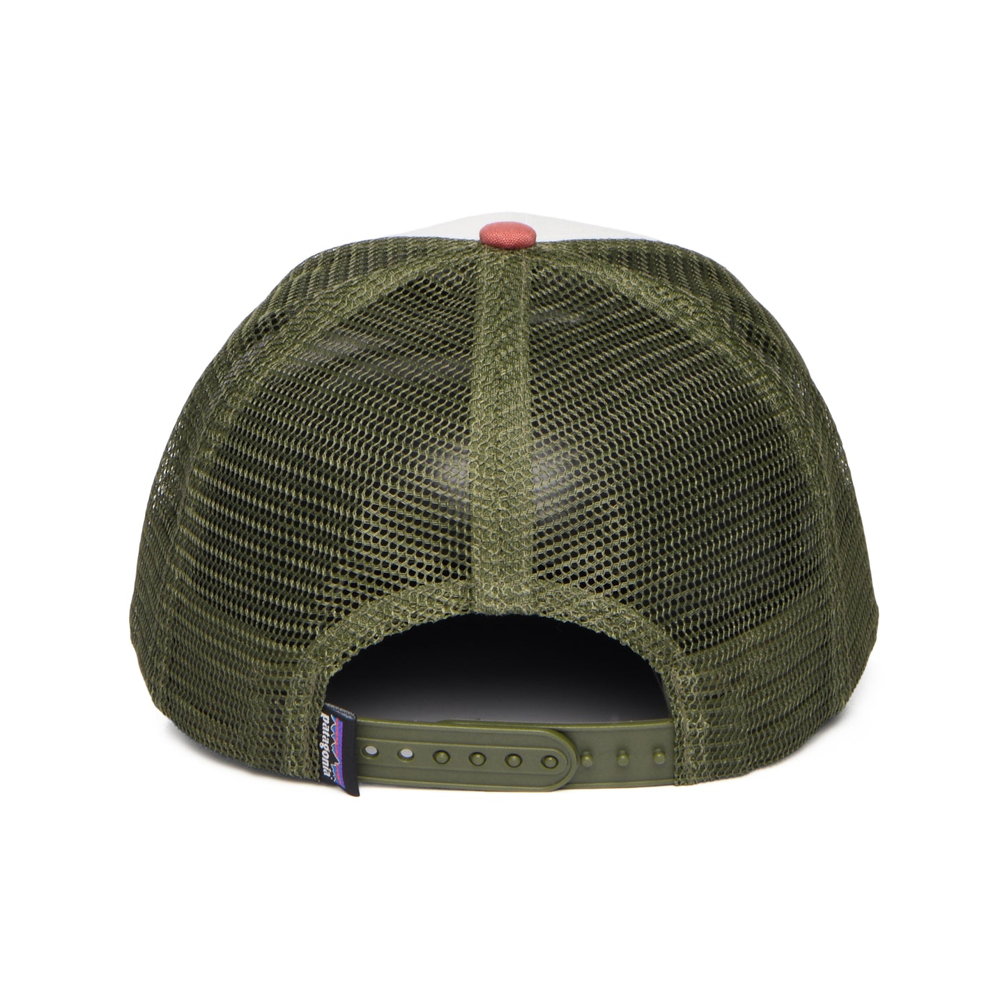 Casquette Trucker en Coton Bio LoPro P-6 Logo blanc-argile-olive PATAGONIA
